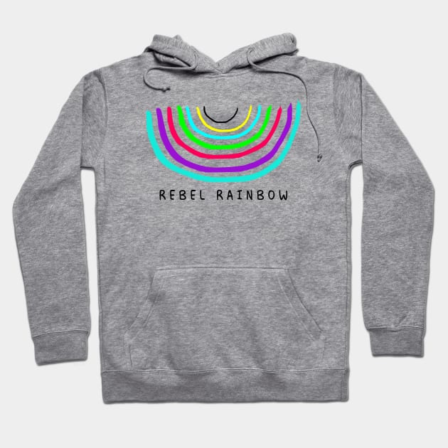 Rebel Rainbow Hoodie by Tornagris